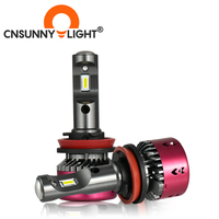 Bombillas LED Mini para faro delantero de coche, luz antiniebla, H4 H7 H11/H8 H1 9005 9006 880 H3, 5500K, China