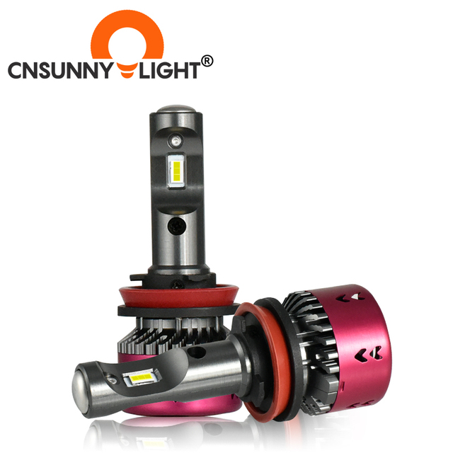 China High LPW Mini Type LED Car Headlight Bulbs H4 H7 H11/H8 H1 9005 9006 880 H3 Spot Beam 5500K Auto Headlamp Fog Light
