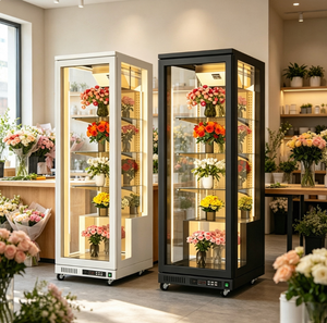 Vitrine Réfrigérée Professionnelle Plein Écran pour Fleurs, Sans Givre, Refroidissement par Air, Haute Définition, pour Fleuriste, Usage Commercial - Product Image 2