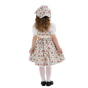 Sunny Fashion ragazze cotone tedesco Dirndl Dress Echo film TV Costume <span class=keywords><strong>stampa</strong></span> digitale per bavarese Oktoberfest Halloween Vintage - Product Image 5
