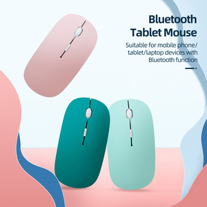 Souris de jeu sans fil BT avec rétroéclairage RVB ultra-mince alimentée par batterie pour iPad, tablettes et ordinateurs portables Windows et Android - Product Image 3