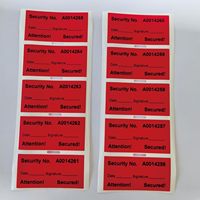 Factory Custom High-quality Scratch-resistant Anti-counterfeiting Label Smart Security Labels Sequential Security Labels
