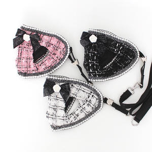 高級調節可能ブランドG通気性デザイナーペットアクセサリーレザーベストパッド入り犬用ハーネスとリード - Product Image 6