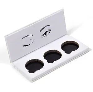 Make Your Own Eyeshadow Palette monochrome eyeshadow storage magnet tray 3 color makeup powder empty box