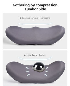 Coussin de soutien lombaire ergonomique en mousse à mémoire de forme <span class=keywords><strong>pour</strong></span> voiture, soulage la douleur sciatique, <span class=keywords><strong>pour</strong></span> chaise de bureau et siège de voiture, amovible - Product Image 4