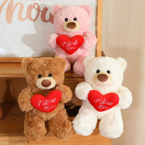 Adorabile Orsacchiotto di San Valentino in 3 Colori, Design con Cuore e Rosa, Antistress, Peluche Super Morbido per Regali e Decorazioni Casa - Product Image 5