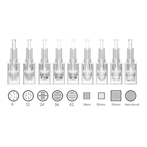 Microcartucho de silicona para microagujas, 9/12/24/36/42 Pines, 3D, 5D, para cartuchos eléctricos <span class=keywords><strong>Dr</strong></span> Derma <span class=keywords><strong>Pen</strong></span>, microagujas - Product Image 1