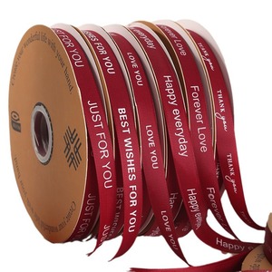 1.5cm 0.6 pouces Rubans de satin colorés rouges pour bouquets floraux, gâteaux, coffrets cadeaux et desserts-Rubans de fil de haute qualité - Product Image 5