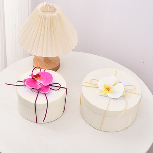 New Year's Day <strong>Birthday</strong> Instagram Style Round Kraft Paper <strong>Gift</strong> Box for Souvenir Packaging - Product Image 3