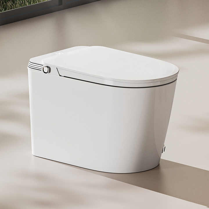 Automatic Flush Floor Mounted Sanitary Ware Display One Piece Ceramic ...