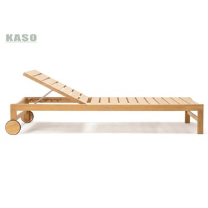 Metall Rattan Liegen Strand Garten Aluminium guss Pool Stuhl Outdoor Wicker Luxus möbel Moderne Sonnen liege mit Rädern - Product Image 5