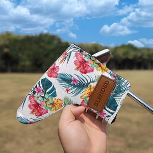 Housse de putter de golf personnalisée de haute qualité avec impression magnétique florale - Product Image 6