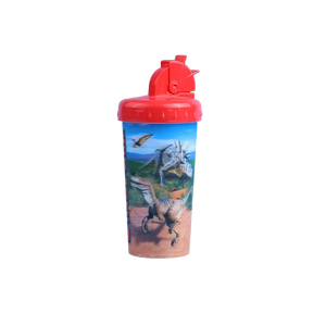 Cốc Nhựa Trẻ Em In Hình Thấu Kính 3d Màu Xanh Dương Tùy Chỉnh Nhà Máy Có Nắp Và Ống Hút - Product Image 5