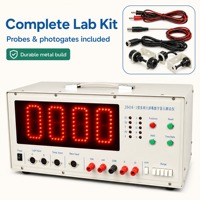 Testeur numérique multifonction avec affichage LED à 4 chiffres, mesure de la fréquence, de la température, de la résistance, de la tension et du courant AC/DC, pour laboratoire de physique