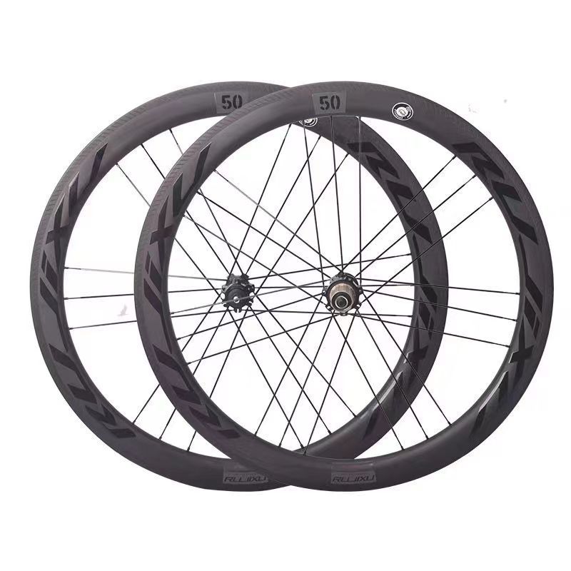 RUJIXU 700C Road Wheelset Full Carbon Clincher/Tubeless Bicycle