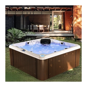 Luxe Hottub Spas Extérieur Piscine <span class=keywords><strong>5</strong></span> <span class=keywords><strong>Personnes</strong></span> Bain À Remous Yacuzzi Baignoire Extérieure Tourbillons En Gros Spa Acrylique Jacuzzier Avec Balboa - Product Image 1