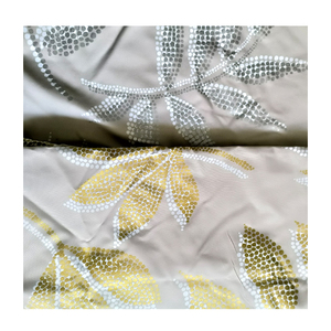 Textile de maison <span class=keywords><strong>blanc</strong></span> 100% <span class=keywords><strong>tissu</strong></span> d'impression d'<span class=keywords><strong>or</strong></span> de polyester - Product Image 3