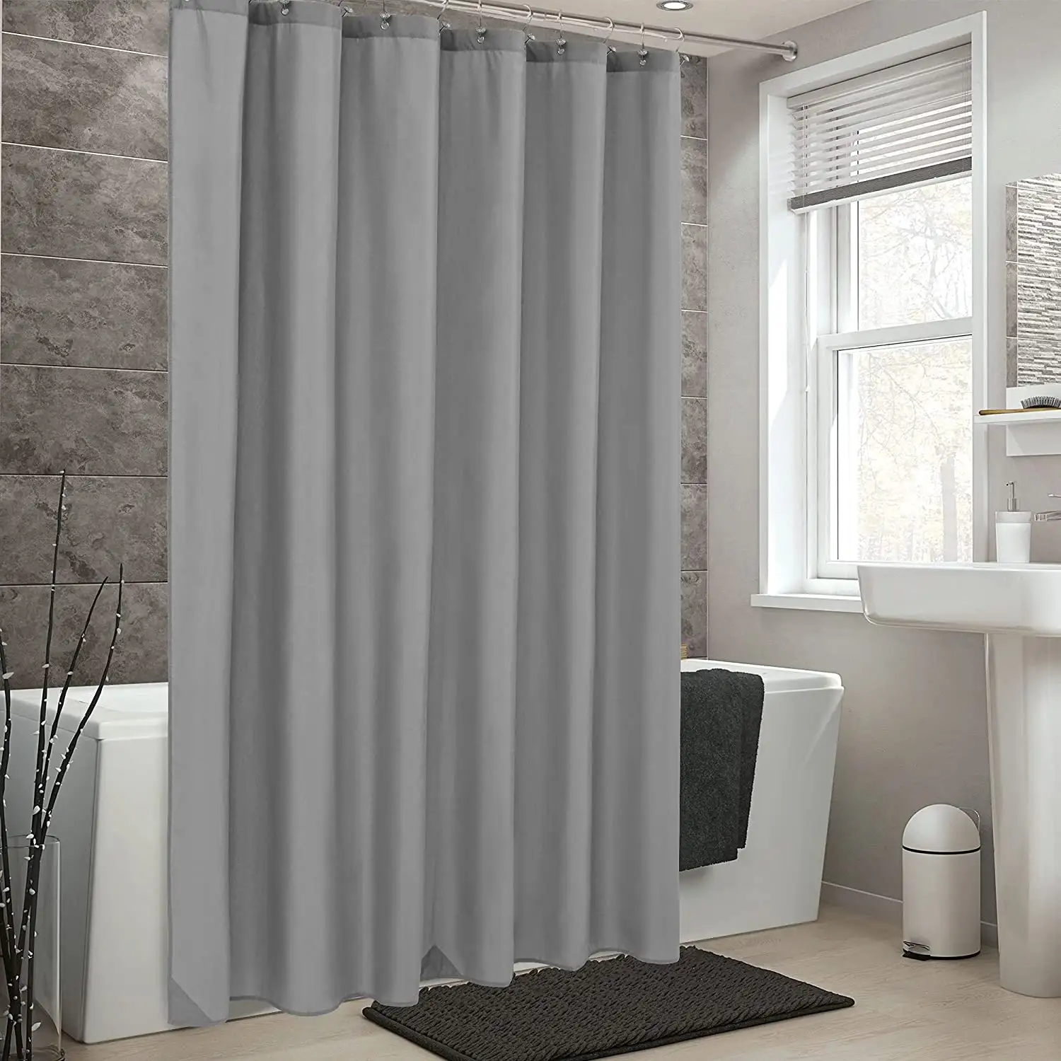 CF BCRP83-LG hot sale shower curtain polyester waterproof luxury custom designer wholesale bathroom shower curtain set
