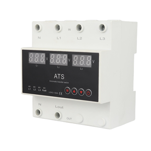 Interruptor de Transferencia Automática, Fuente de Alimentación de Conversión de Tres Vías, Protector de Sobretensión, Subtensión y Sobrecorriente ATS con 3 Pantallas - Product Image 1