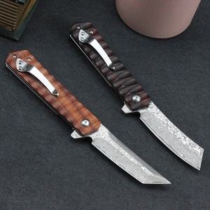 GT-8883 Damas Couteau Pliant Africain Palissandre VG10 Lame Tactique Chasse Camping Survie Cadeau EDC Couteau Tunafire - Product Image 4