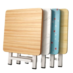 Ensemble <span class=keywords><strong>de</strong></span> <span class=keywords><strong>table</strong></span> et chaises rondes en bois modernes, pliables et portables, <span class=keywords><strong>pour</strong></span> une utilisation à la maison et en extérieur, durable et écologique - Product Image 1