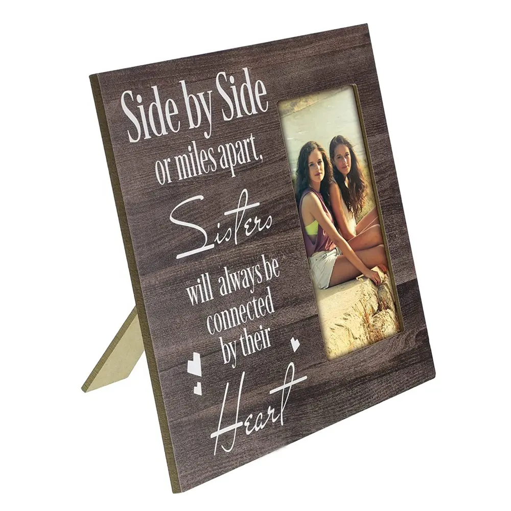 New Design Creative Wooden Photo Frame Group photo of Friends Memory Happy Time Side by Side Art Frames