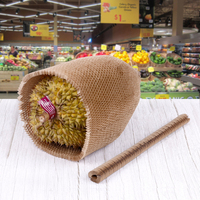 Housse en filet pour durian, sac en filet pour le transport du durian, protection antichoc, emballage en papier dégradable résistant aux rayures