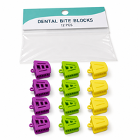 Ensemble de blocs de mastication dentaires et d'ouvre-bouche, 12 pièces, 3 tailles, codés par couleur, pour traitement en clinique