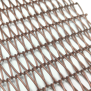 Trang trí dây thép không gỉ lưới đồ nội thất xoắn ốc dệt băng tải vành đai rèn sắt trang trí màn hình rèm - Product Image 3