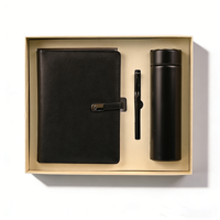 Ensemble de carnets cadeaux A5 Premium à feuilles mobiles 100 pages Papier 80gsm avec couverture en cuir imperméable de luxe Bouteille