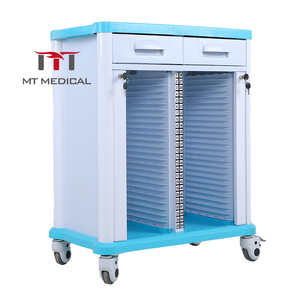 Hochey équipement hospitalier médical ABS dossier <span class=keywords><strong>patient</strong></span> cas historique support de tableau chariot fichiers de stockage Casebook chariot en vente - Product Image 2