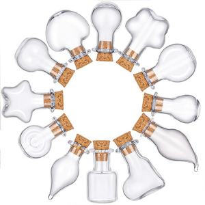 ขวดแก้วขายส่งปีใหม่ ขวดแก้วใส่คำอธิษฐานพร้อมจุกไม้ก๊อก ขวดแก้วห้อยประดับรถยนต์สำหรับใส่น้ำหอม - Product Image 3