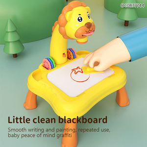 Juguetes educativos con diseño de León de dibujos animados para niños <span class=keywords><strong>2023</strong></span> mesa de dibujo con proyector - Product Image 4