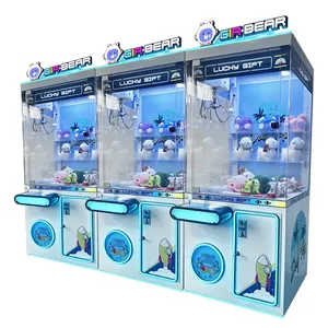 Wholesale Custom Operated Toy Vending Arcade Claw Crane Coin Machine Cheap Bill Operation Doll Claw Machine With Bill Acceptor