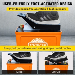 SAMFD 70mpa Foot <span class=keywords><strong>Padel</strong></span> <span class=keywords><strong>Pompe</strong></span> hydraulique à air avec tuyau d'huile de 1,18 pouces et coupier rapide pour banc de voiture Machine de cadre de réparation de carrosserie automatique - Product Image 5