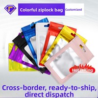 Sachet refermable en aluminium mat avec fenêtre transparente en plastique CPP pour l'emballage de pierres précieuses, de bijoux et de lunettes