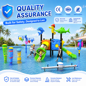 Équipement de terrain de jeu aquatique pour enfants, directement de l'usine, <span class=keywords><strong>parc</strong></span> aquatique extérieur, toboggan à jets d'eau pour usage commercial - Product Image 5