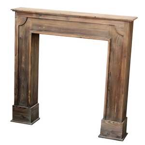 Mộc Mạc Phong Cách Châu Âu freestanding lò sưởi mantel cổ điển đau khổ gỗ trong nhà phòng khách trang trí mantel Surround - Product Image 3