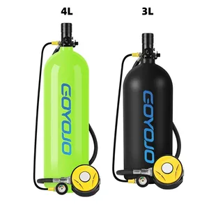 Tanque de Buceo de 4L/3L, Tanque de Aire Portátil para Buceo, Tiempo de Buceo de hasta 40-60 Minutos, Cilindro de Oxígeno para Buceo, Kit de Botella Pony - Product Image 1