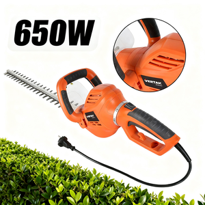 Taille-haie électrique industriel Vertax 650W à double lame, poignée rotative pour un aménagement paysager puissant des <span class=keywords><strong>arbustes</strong></span> - Product Image 1