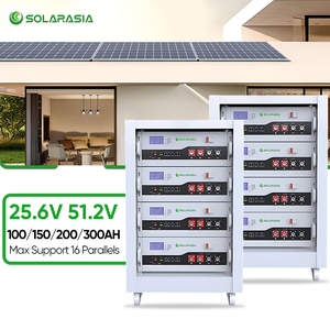 ชั้นวาง300ah 100AH 25.6V 51.2V 200ah ความหนาแน่นสูงชั้นวางแบตเตอรี่ลิเธียม Lifepo4แบตเตอรี่สำหรับจัดเก็บที่บ้าน - Product Image 2