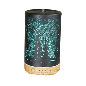 Diffuseur d'arômes en fer Little Deer 100 ml, design bonhomme de neige, humidificateur de bureau avec fonction de minuterie pour la maison et le bureau - Product Image 5