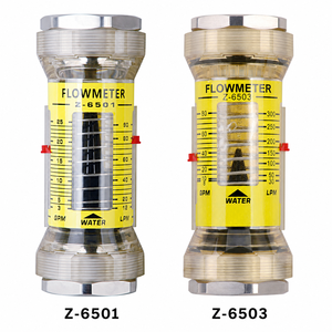 Débitmètre d'eau à zone variable en ligne à ressort, à double échelle GPM & LPM, à positionnement variable, avec connecteurs en acier inoxydable - Product Image 4