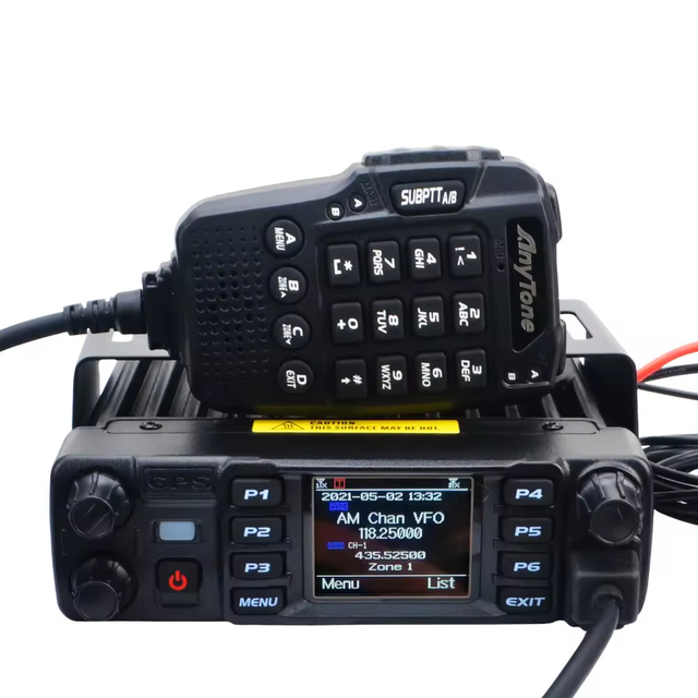Anytone AT-D578UV Plus VHF UHF Air Band Receive GPS APRS Bluetooth PTT DMR FM Mobile Radio AES256 Digital Repeater Function
