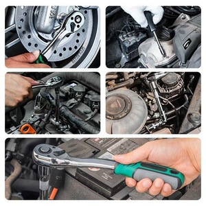 Auto Repair Tool Set 53-Piece 1/4 In Socket Wrench Kit With Ratchet And Bit Storage Case For Mechanic Use - Product Image 3