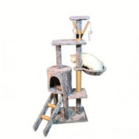 Arbre à chat avec structure d'escalade, grande griffoire en sisal, planche à griffer, favorise le saut et l'escalade, maisonnette pour chat, DEM/DOM disponible