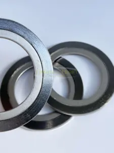 ASME B 16.20 B16.5 JIS DIN Spiral Wound Gasket Graphite Filled With CS Inner Ring Stainless Steel