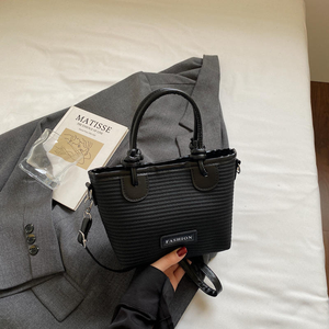 Woven Nylon Bag for Women 2026 New Model Crossbody Bag Summer Handbag Two Open Straps Medium <b>square</b> Bag for Work - Product Image 5