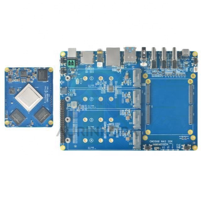 CM3588 Plus-NAS-Development Kit RK3588 64-bit LPDDR5 16GB/32GB RAM+64GB/256GB ROM Computing Module+Bare Board+Case+Fan+heat sink