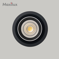 Plafonnier LED COB 10W à faisceau réglable, boîtier en aluminium, CRI 90 élevé, pour projets d'éclairage intérieur haut de gamme pour hôtels